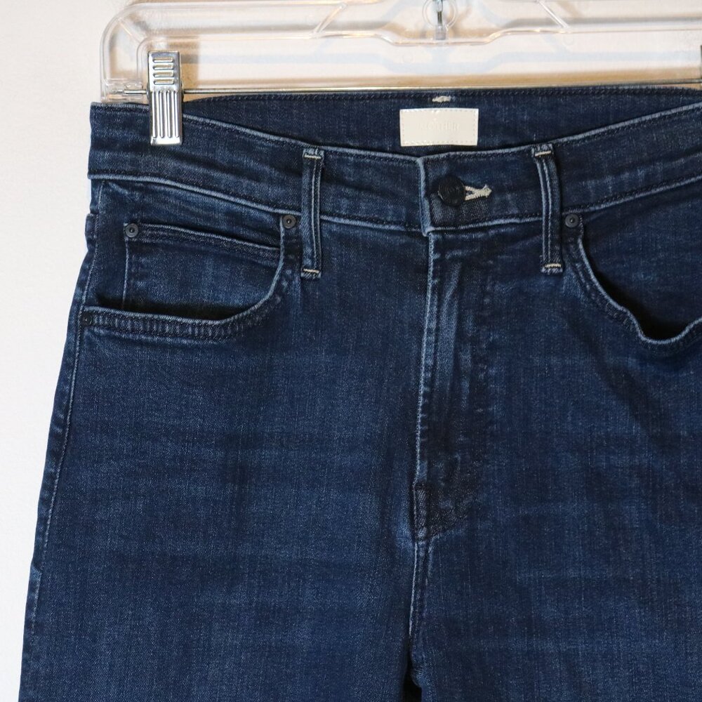 Mother Lil Kick It Mid Rise Straight Leg Jeans Womens 26 I Put A Spell On You - Picture 3 of 9